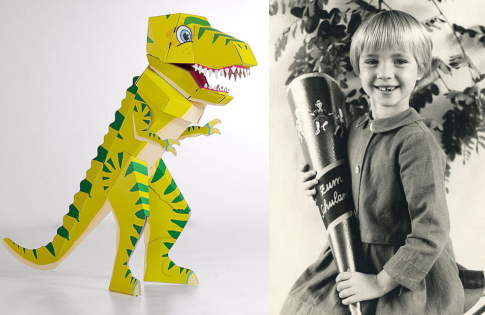 Schultüten-Bastelset Mini - Dino, mit umfangreichem Zubehör Schultüten-Bastelset Mini - Dino, mit umfangreichem Zubehör