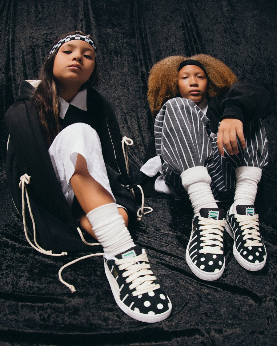 Nie ohne "as thick as possible" Flatlaces: Der Kult-Sneaker der B-Boys wurde vom Kidswear-Label MÊME neu interpretiert