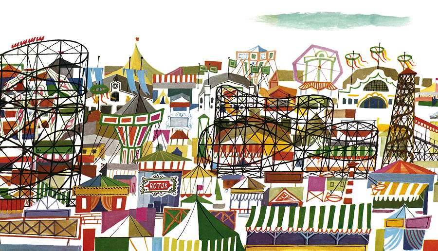 Das schönste Volksfest der Welt, wo auch Kinder eine große Gaudi haben © Miroslav Sasek/Verlag Antje Kunstmann