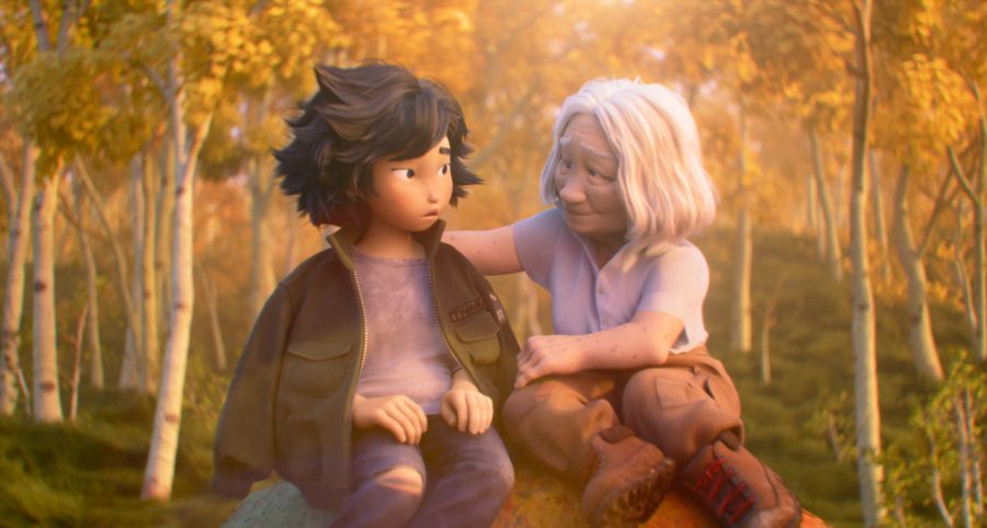 Wir sind alle Teil der Natur: Grandma Tanaka lebt Mabel die Liebe zu den Tieren vor © 2026 Disney/Pixar
