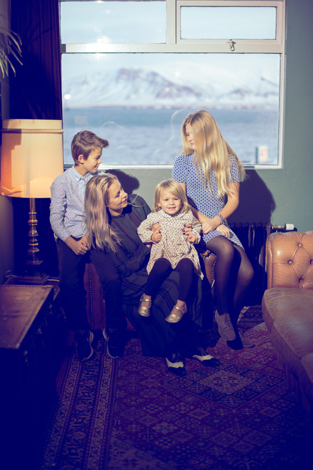 Helga von iglo+indi mit ihren Kindern Baldvin, Viktoria und Indi
