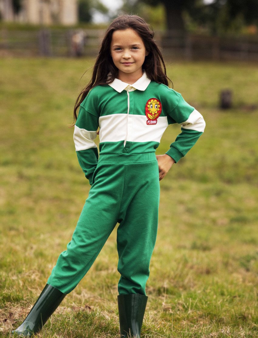Very british, very sporty and very DIANA ... Der Rugby Jumpsuit, ein Allrounder für den Bolzplatz oder die Klingelputztour