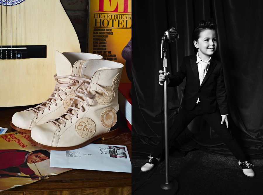 Lace' em up, dance all night! Das Modell FAN mit Vintage Aufnähern und die klassischen SADDLE Shoes – Images © Laura Hart