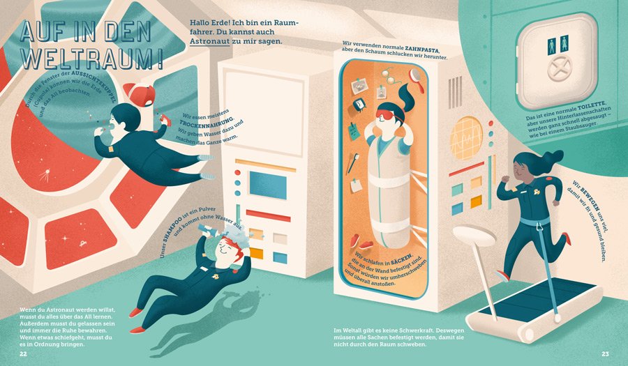 Weltraum-Bücher für Kinder: Space Kids liefert die Informationen, die kleine Forscher besonders interessieren © Kleine Gestalten 2018
