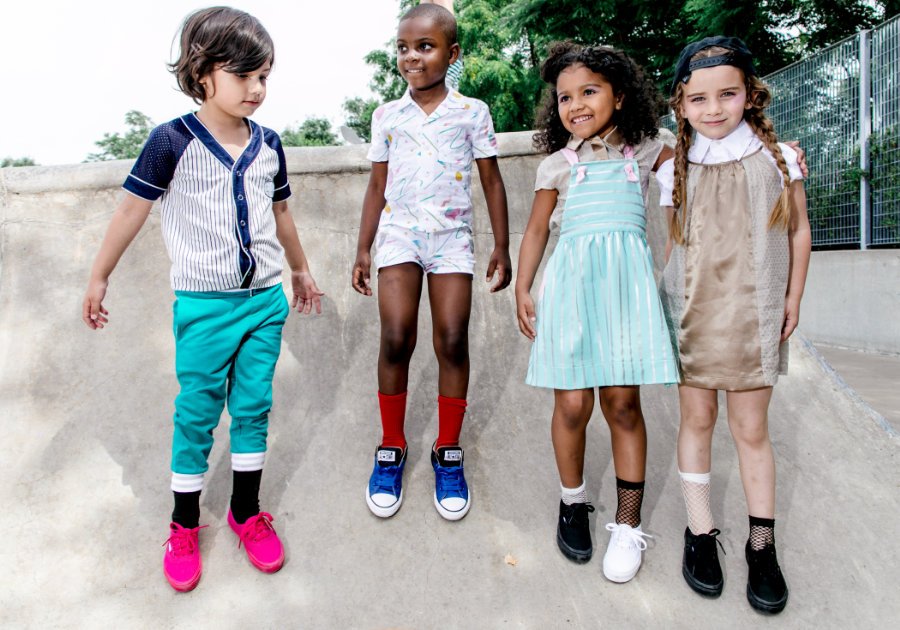 Eine Prise Baseball für die Jungs, eine Prise Jem and the Holograms für die Mädchen: Streetwear für Kinder mit 80s Flashback-Garantie
