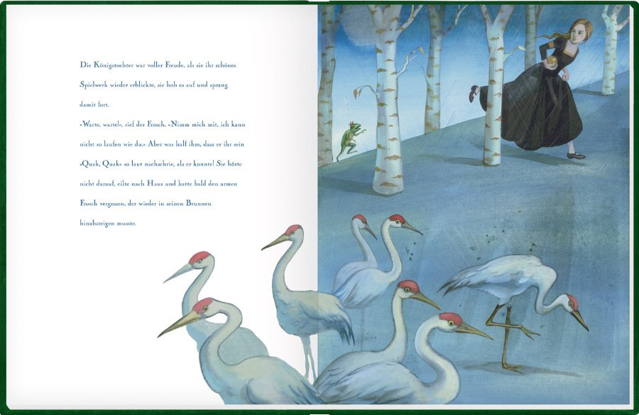 Henriette Sauvants eigenwilliger Illustrationsstil verbindet sich fabelhaft mit dem Märchen unserer Kindheit © Coppenrath