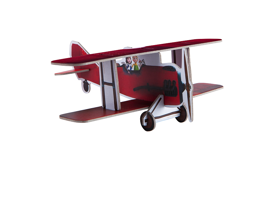 Papp-Flugzeug zum Zusammenbauen von Hape über amazon