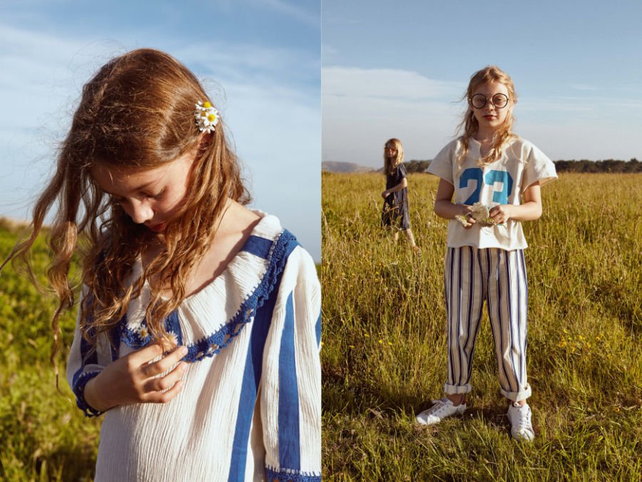Der Sommer ist zum Gänselieschenpflücken da und zum Träumen: Fish & Kids präsentiert Looks für Romantiker