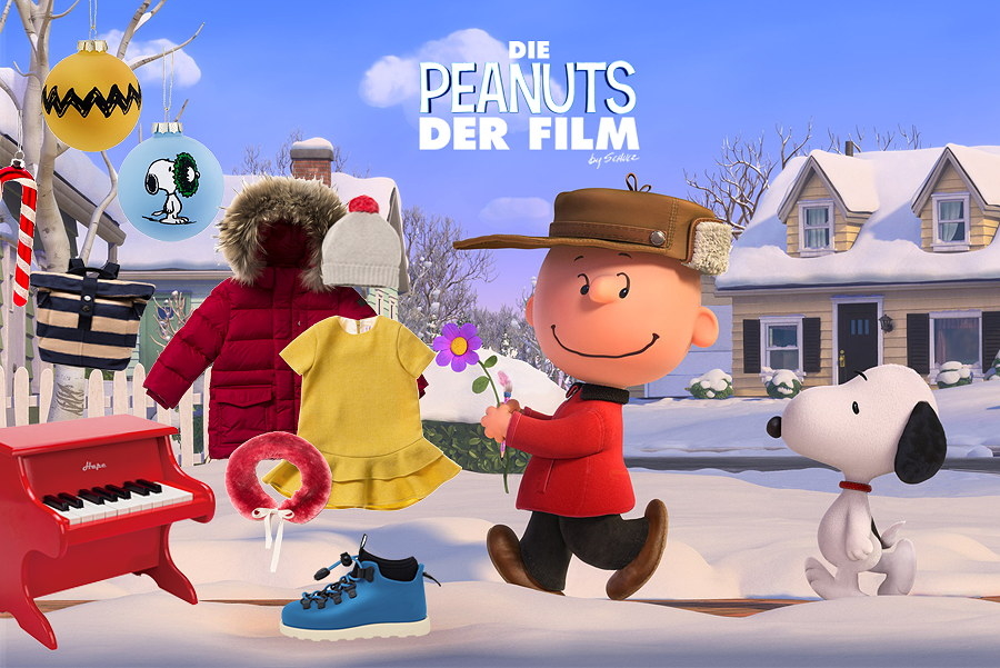 Charlie Brown und Snoopy wollen das rothaarige Mädchen besuchen – Collage by Torsten Gatterdam © kaltes klares wasser; Background Image © Twentieth Century Fox