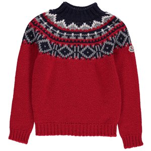 MONCLER KIDS Jacquard Pullover via smallable